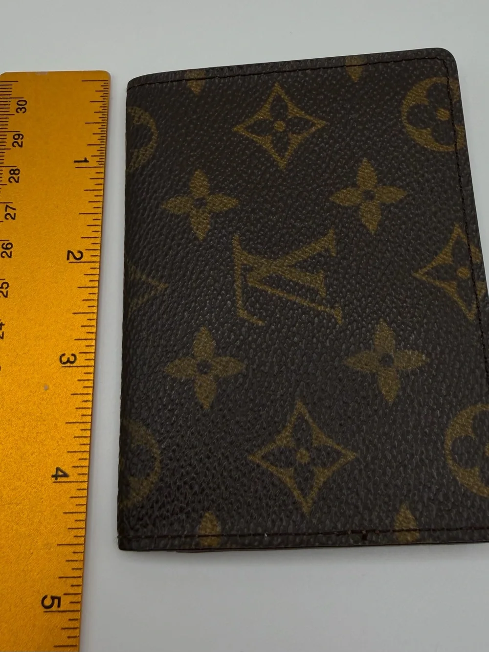 Louis Vuitton Monogram ID Card Case Holder Wallet Canvas Mint! CA1905 Vtg 1995